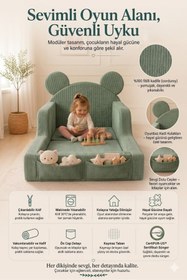 Resim Dizanor Mini Nest 6’sı 1 Arada Modüler Bebek Oyun Parkı, Park Yatak, Beşik, Baza, Oyun Alanı ve Top Havuzu 