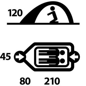 Resim Husky Bizam Plus Yesil 2 Kisilik Çadır Kahverengi 