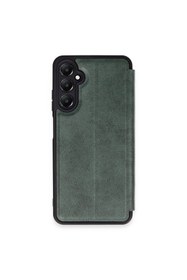 Resim artlab Art Galaxy A05S Kılıf Flip Cover - Koyu Yeşil Lab 