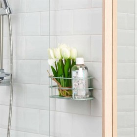 Resim Teknotel Kancalı Banyo Duş Rafı - Mint 