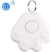 Resim 2 Adet Köpek Pençe Bluetooth Anti-Kayıp Cihaz Beyaz (Yurt Dışından) 