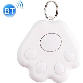 Resim 2 Adet Köpek Pençe Bluetooth Anti-Kayıp Cihaz Beyaz (Yurt Dışından) 