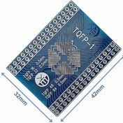 Resim Tqfp-1 0.5Mm Smd Dip Çevirici Pcb Tqfp16 Tqfp32 Tqfp48 Tqfp64 