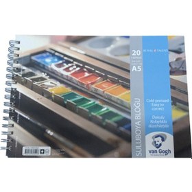 Resim A5 Van Gogh Suluboya Bloğu Spiralli 300 Gr. 20 Yaprak 