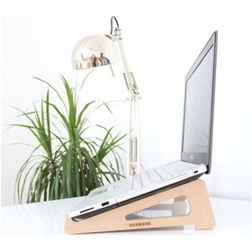 Resim Hanwood Laptop Yükseltici Ahşap Stand 