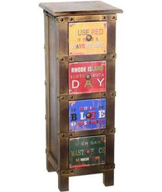 Resim Şifonyer 4 Çekmeceli Retro Dekoratif Hediyelik 