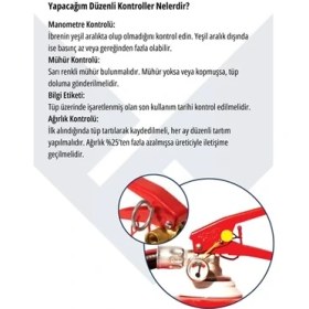 Resim Elit Ruhsata Uygun Yangın Söndürme Tüpü 6 kg Kuru Kimyevi Tozlu 