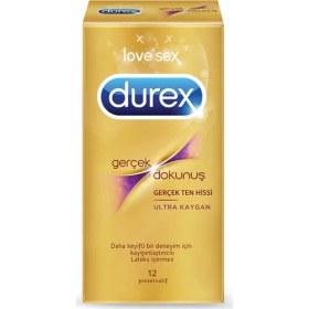 Resim Durex Gerçek Dokunuş Ultra Kaygan Prezervatif 12'li 