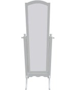 Resim Kiremit Yeşil Beyaz Boy Aynası Beyaz 