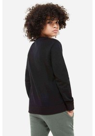 Resim Tshirthane 10 Kasım Sonsuzluk Baskılı Unisex Çocuk Siyah Sweatshirt 