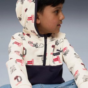 Resim Puma Little Runners Half-Zip Çocuk Bisiklet Yaka Sweatshirt 