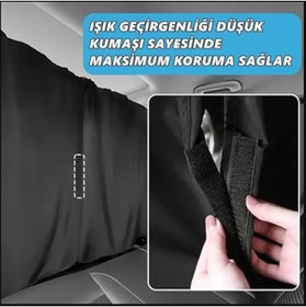 Resim Wishora Store Araç İçi Perde Araba Gizlilik Perdesi Oto Güneşlik Perde Seti 