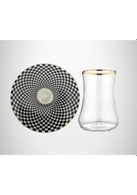 Resim Evaliza Dama Altın 6lı Çay Seti 