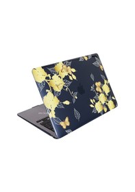 Resim Apple Uyumlu MacBook Air Kılıf 13.6 İnç M2-m3, Flower-01nl Touchıd'li Air M2-m3 A2681 A3113 İle Sarı 