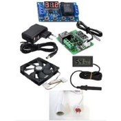 Resim diasithalat Kuluçka Seti Kuluçka Makinesi Nem Ölçer Termostat Fan,Adaptör 6 Lı 