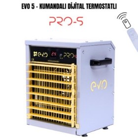 Resim Evo5 Pros - 5 Kw Kumandalı Ve Dijital Endüstriyel Elektrikli Fanlı Isıtıcı 