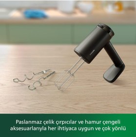 Resim Philips El Mikseri, 500 W Motor, Yava? Ba?latma, 5 Hız Ayarı ve Turbo, LED Ekran 