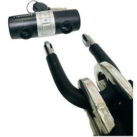 Resim 10x1500mm U Tipi Çelik Motosiklet Güvenlik Kilidi Halatlı Zincir 