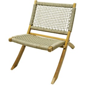 Resim Bahçeci Miami Örgü Sandalye Cappuccino 