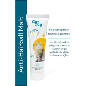 Resim Cat Joy Anti-hairball Kedi Maltı Macunu 100 G - Kediler İçin Tüy Yumağı Önleyici Malt Macun 