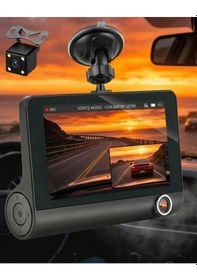 Resim Çift Lens Araç Güvenlik Kamerası G Sensörlü Full Hd 1 