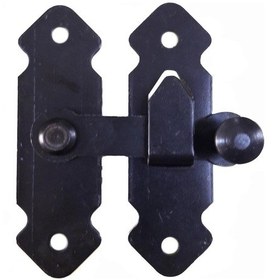 Resim Fransız Kilidi Bahçe Kapısı Mandalı Siyah 