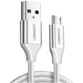 Resim Ugreen Micro Usb Örgülü Data Ve Şarj Kablosu Beyaz 1 Metre 