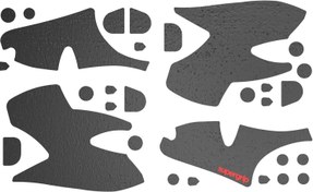 Resim Pulsar Gaming Gears SUPERGRIP Griptape Seti PS5 DualSense Denetleyici Ter Emici Yüksek Performanslı Kaymaz 3M Yapıştırıcı Kalıntı Yok Kontrolör Kavrama Bandı Ultra İnce 0,5 mm (0,02 inç) 