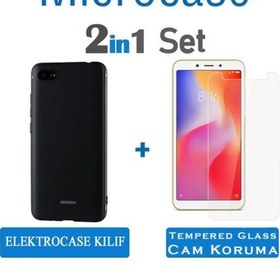 Resim Microcase Xiaomi Redmi 6A Elektrocase Serisi Silikon Kilif + Cam 293002669 - Seçenek / Cam Koruma-Tempered Glass Istemiyorum 