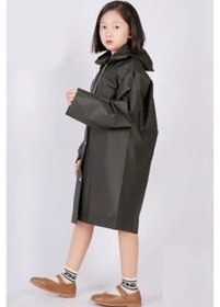 Resim Yağmurluk Unisex Çocuk - Siyah Siyah 