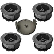 Resim Bosch F016800570 4 Makara 1 Kapak Bosch Universal Grasscut 1600a01r5j İçin Yedek Düzeltici Makarası 4 Makara 1 Kapak 