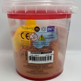 Resim Kinetik Kum Kırmızı Renk 500 Gr Turuncu 