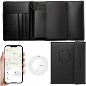 Resim MiLi MiBook MiTag Akıllı Pasaport Cüzdanı Bluetooth Takip Cihazlı Seyahat Cüzdanı(iOS ve Android Uyumlu) 