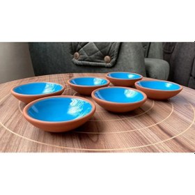 Resim Athstore Mavi Sosluk Reçellik Çerezlik Lokumluk Kase 6 Lı Set Mavi 