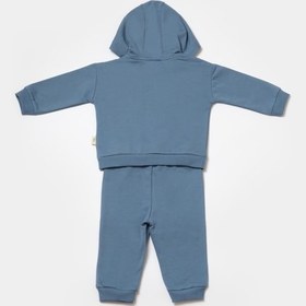 Resim Organik Kapüşonlu Sweatshirt & Pantolon Seti Csy8001 001 