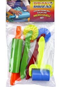 Resim Oyun Hamuru Kalıbı Merdane Ve Bıçak Seti Colorful 