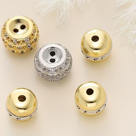 Resim 1/2 adet 18K Altın Kaplama Pirinç Yuvarlak Şekilli Döner Toka Bağlayıcıları DIY Takı Kolye Bilezik Yapım Aksesuarları için, DIY Takı Yapımı | Zarif Tasarım | Dayanıklı Bağlayıcılar, Takı Buluntuları 