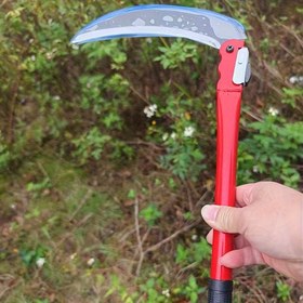 Resim 1 taşınabilir katlanır orak - bahçecilik ve yangın söndürme için ideal, dayanıklı manganez çeliği | kompakt tasarım ergonomik sap 