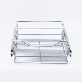 Resim Azra Mutfak Teleskopik Raylı Lüks Metal Kiler Çekmece Sepeti 50 Cm 