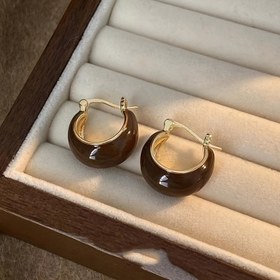 Resim İki paket retro havalı küpeler, melard renk eşleştirme moda ve yabancı tarzı, kadınlar için U şekilli küpeler, basit halka küpeler, zarif kişilik çok yönlü takılar 