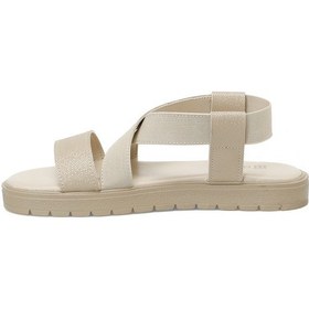 Resim Butigo 25s-275 5fx Bej Kadın Düz Sandalet 000000000102008366 Bej 