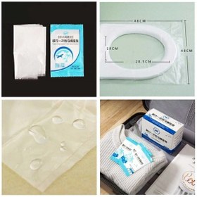 Resim Tineke 100 Adet Tek Kullanımlık Klozet Örtüsü Kapak Poşeti 