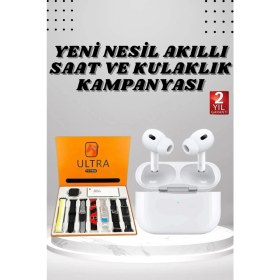 Resim 7 Kordonlu Akıllı Saat ve Yeni Nesil Kulaklık Dokunmatik Ekran Android ve Ios Uyumlu 