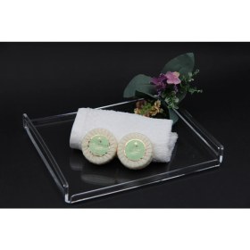 Resim Sogo Şeffaf Akrilik Dekoratif Banyo Standı 26X22 cm 