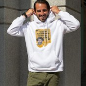 Resim Esprili Macellan Tasarımlı Kapşonlu Sweatshirt 