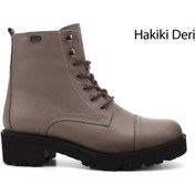 Resim GÖNDERİ(R) Kadın / Kız Vizon Floter Fermuarlı Kauçuk Taban Hakiki Deri Postal Bot 