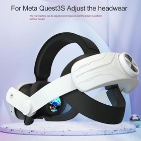 Resim Quest 3S için Meta için Yükseltilmiş VR Kafa Bandı, Ayarlanabilir Konforlu Elit Kayış, ABS Malzeme, Çoklu Renk, 28 * 18 * 6 CM Boyut, Gelişmiş VR Deneyimi (kırmızı) 