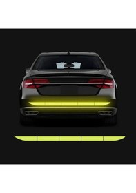 Resim Araba Etiket Yansıtıcı Uyarı Güvenlik Bandı Anti Çarpışma Uyarı Yansıtıcı Yellow 