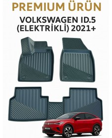 Resim Volkswagen Id5 Elektrikli 2021+uyumlu 3d Premium Oto Paspas Su Geçirmez, Kaymaz, Kolay Temizlenir 