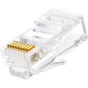Resim Hq Speed Ez RJ45 Cat6 Yeni Nesil Delikli Jack Konnektör 10 Adet 
